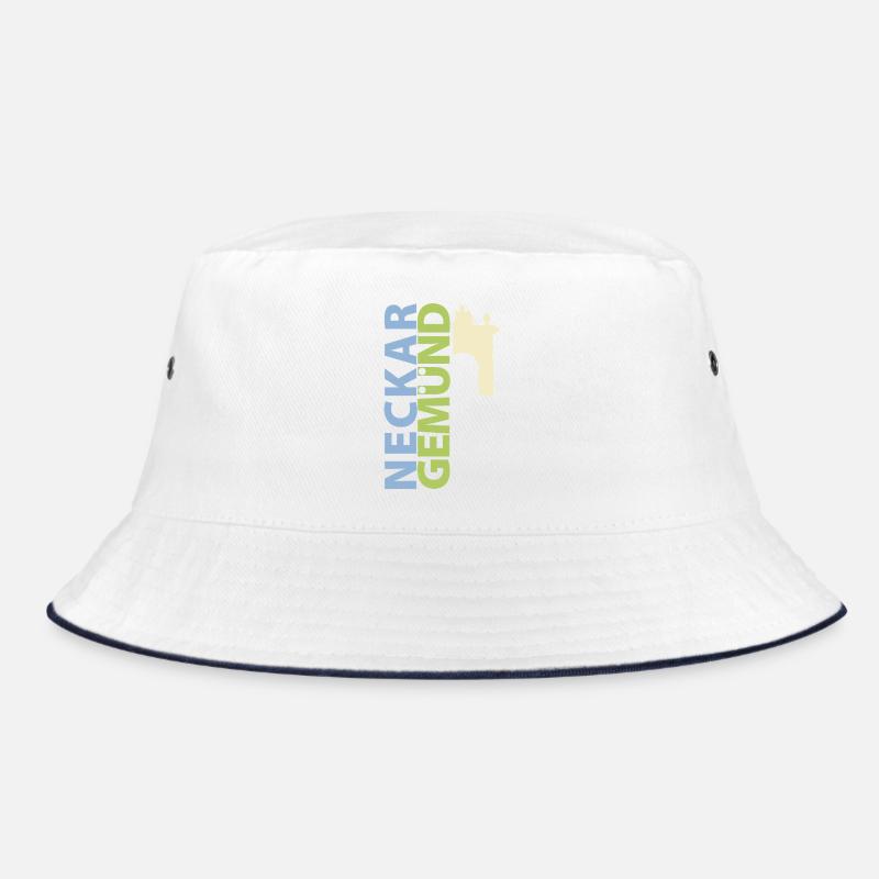 Neckargemuend Stadttor - Bucket Hat - Weiß/Navy