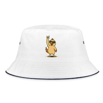Cool Perroquet Poussin Rocker Style - Bob - blanc/marine - Devant