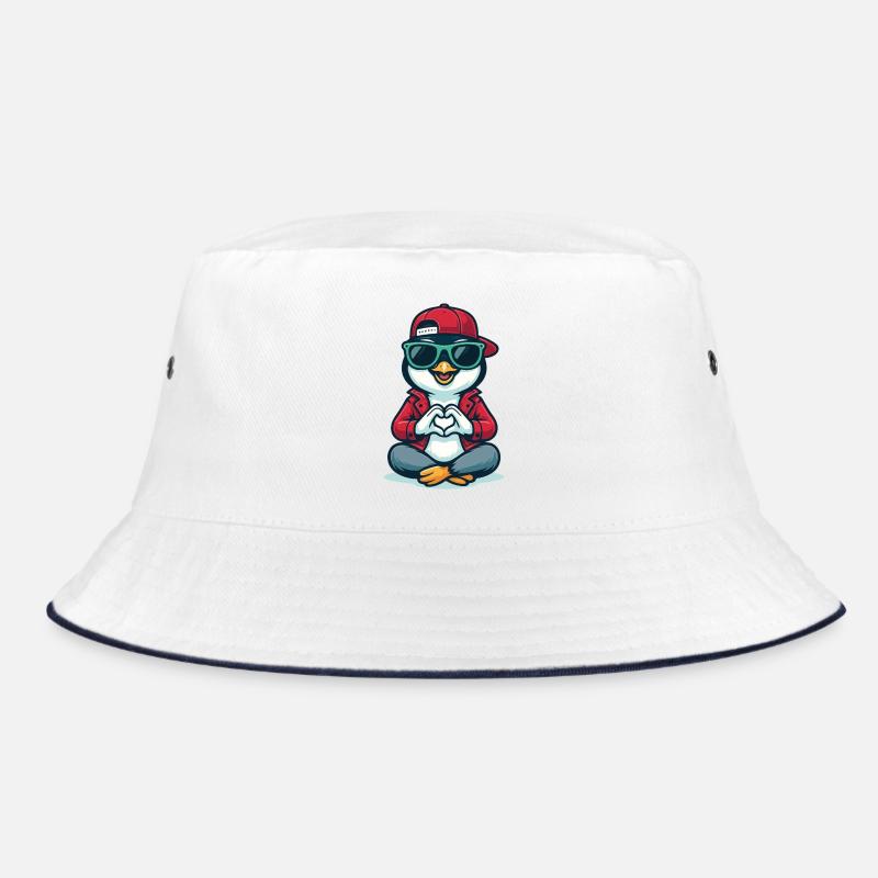 Cool Penguin Love Bucket Hat