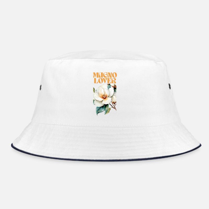 Magnolia Love Botanisches Design Bucket Hat