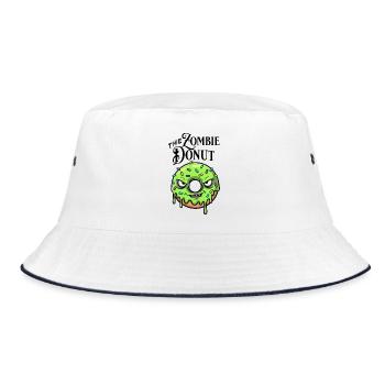 Zombie donut - Bucket Hat - white/navy - Front