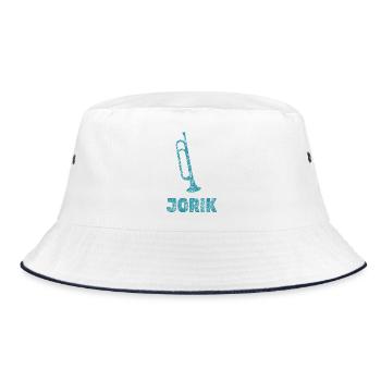 Jorik - Bucket Hat - Weiß/Navy - Vorne
