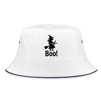 Witch Boo! Halloween - Bucket Hat - white/navy - Front