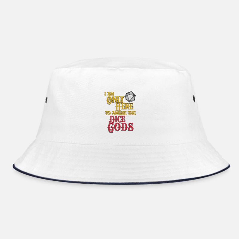 Dice Gods Amuse Me - Bucket Hat - white/navy