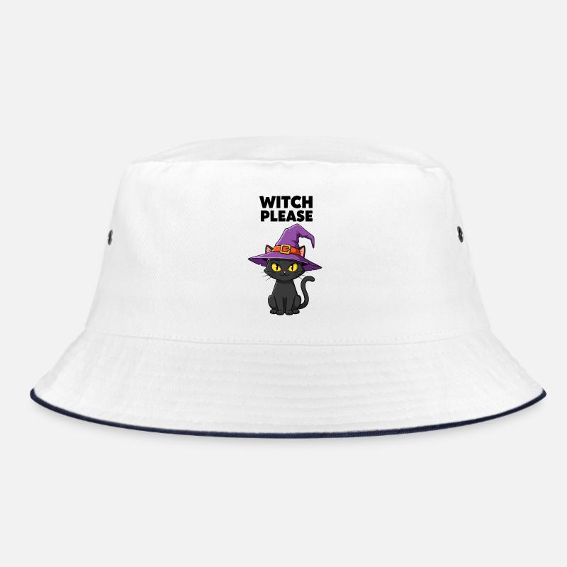 Midnight Kitten Witch Bucket Hat