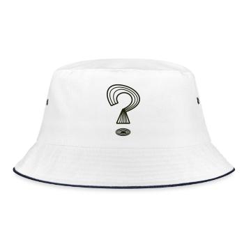 Question mark by Cean - Bucket Hat - white/navy - Front