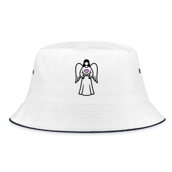 Ange-Couple-avec-Pictogramme-Coeur-3 - Bob - blanc/marine - Devant