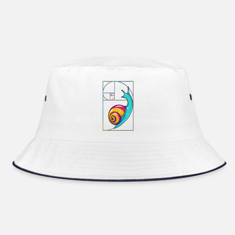 Fibonacci Spiral Snail Bucket Hat