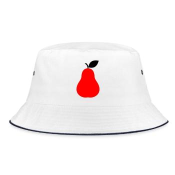 Pear Fruit Fruit - Bucket Hat - white/navy - Front