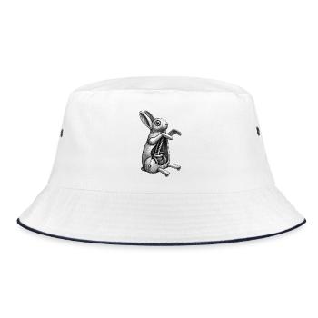 MECA RABBIT - black & white - Bob - blanc/marine - Devant