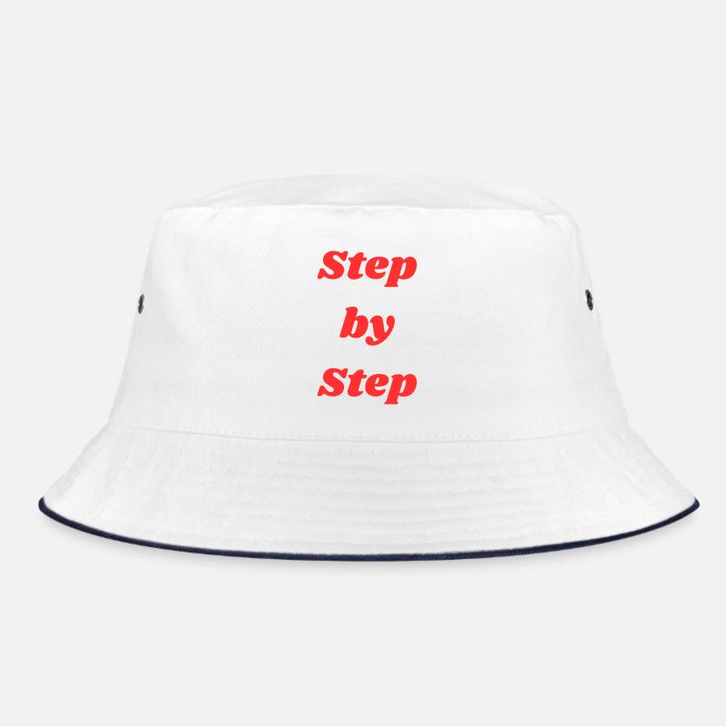 Step by step typography Bucket Hat