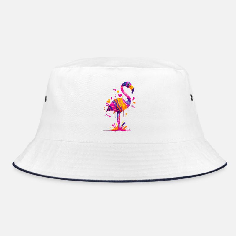 Color explosion flamingo Bucket Hat