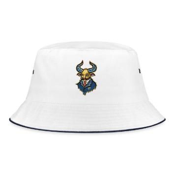 Taureau Aristo Steampunk - Bob - blanc/marine - Devant