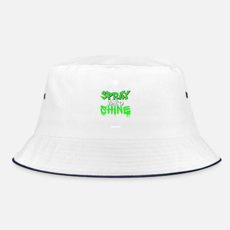 Spray and Shine Graffiti Crown Bucket Hat