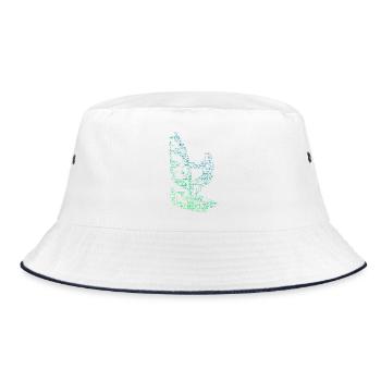 Windsurfing Fokus pur - Bucket Hat - Weiß/Navy - Vorne
