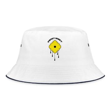 Sweet Honey - Bucket Hat - Weiß/Navy - Vorne