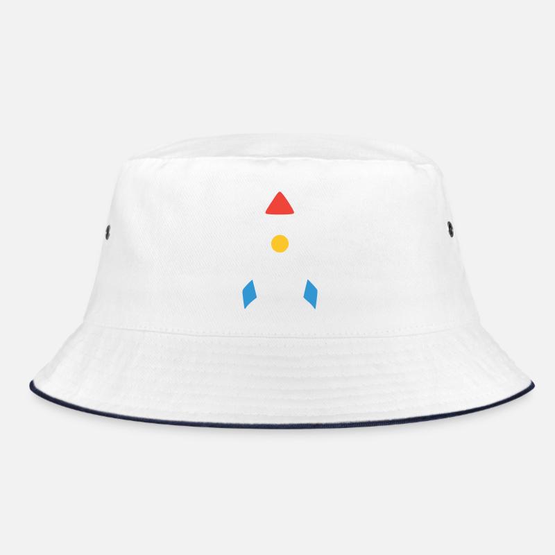 Abstraktes Rakete Raumschiff Bucket Hat