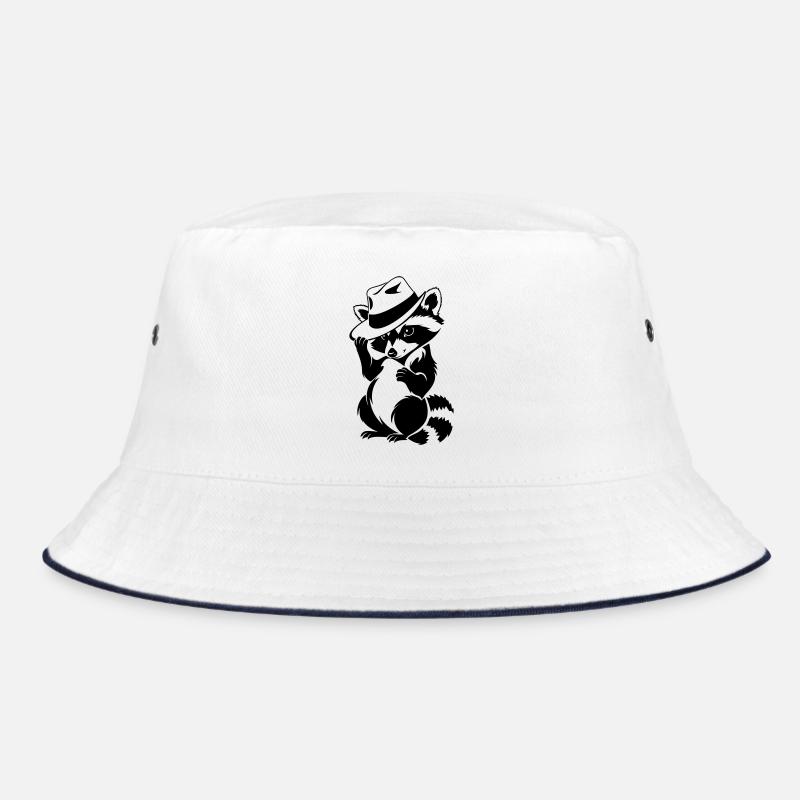 Süßer Waschbär mit Hut Bucket Hat