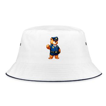 Police des Ours - Bob - blanc/marine - Devant