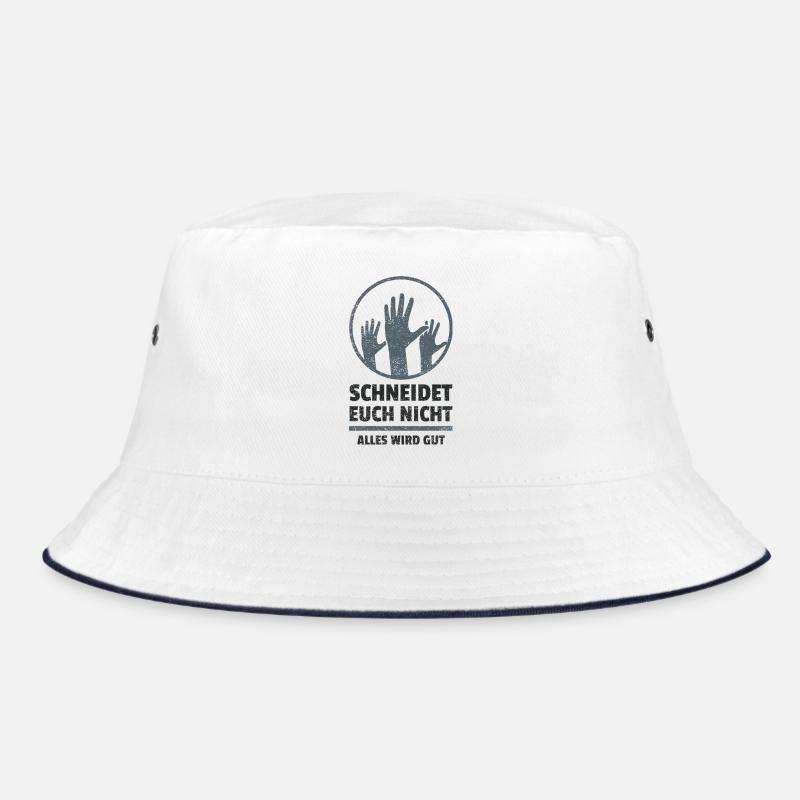 logo schneidet euch nicht Bucket Hat