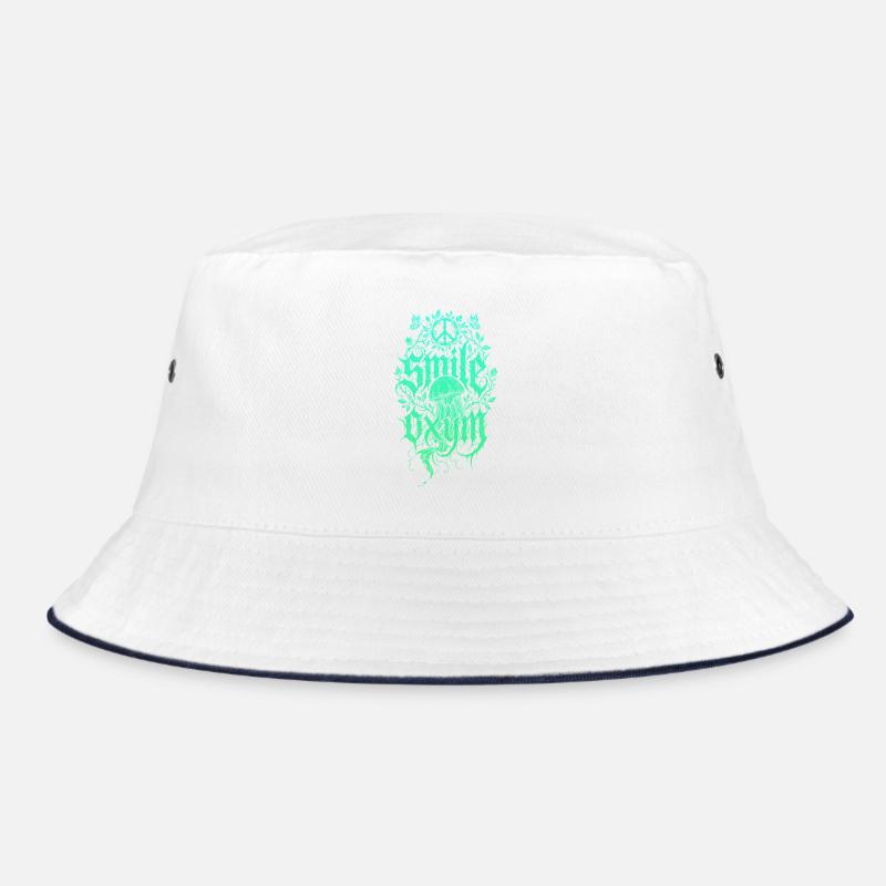 Glowing Algae Jellyfish Jungle Bucket Hat