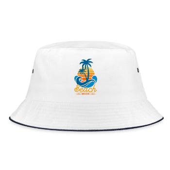 Mode plage lors des vacances d’été cadeau tropical - Bob - blanc/marine - Devant