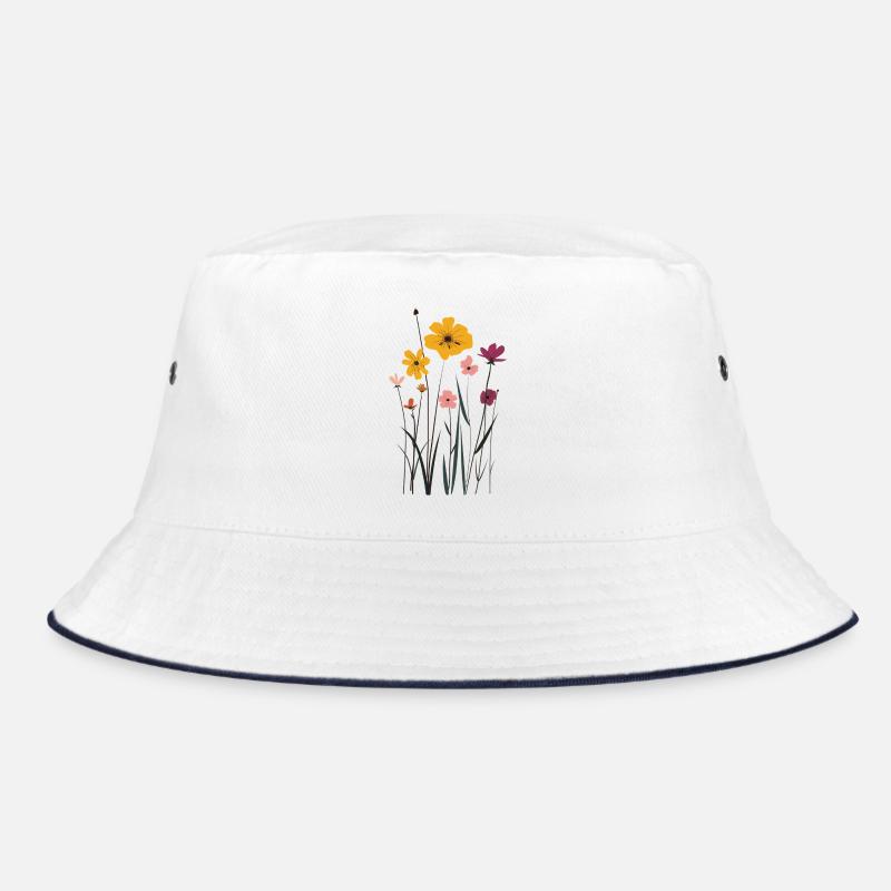 Fleurs de prairie dans un jeu de couleurs Bob