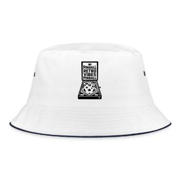 Vibrations Rétro du flipper - Bob - blanc/marine - Devant