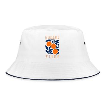 Orange Vibes - Bob - blanc/marine - Devant