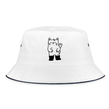 Le chat botté - Bob - blanc/marine - Devant