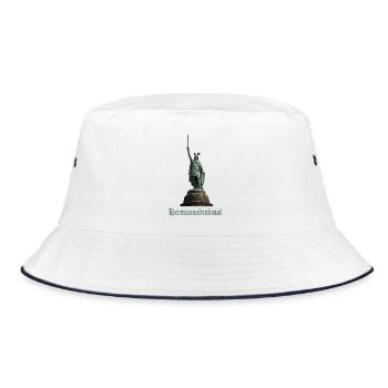Hermannsdenkmal - Bucket Hat - Weiß/Navy - Vorne