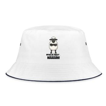  Bevor Du Fragst Nääääh Grummeliges Schaf Für - Bucket Hat - Weiß/Navy - Vorne