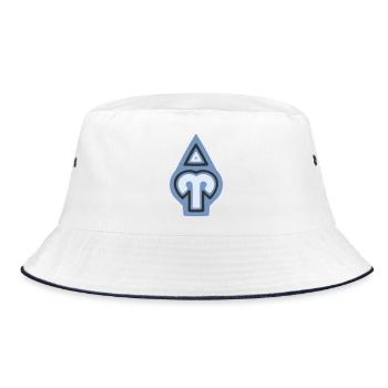 Tierkreis-Stammeswidder und Feuer - Bucket Hat - Weiß/Navy - Vorne