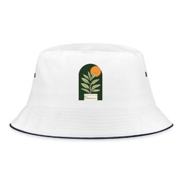Plante solaire vert foncé - Bob - blanc/marine - Devant