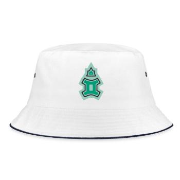 Zodiac Tribal Gemini and Air - Bucket Hat - white/navy - Front