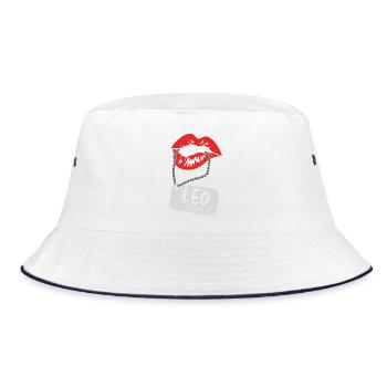 Zodiac sign Leo - Bucket Hat - white/navy - Front