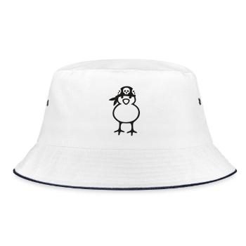 pirate chick - Bob - blanc/marine - Devant