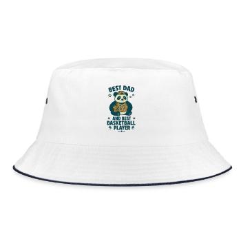 Basketball Papa Cadeau de Fête des Pères - Bob - blanc/marine - Devant