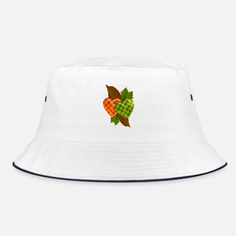 Checkered heart Bucket Hat