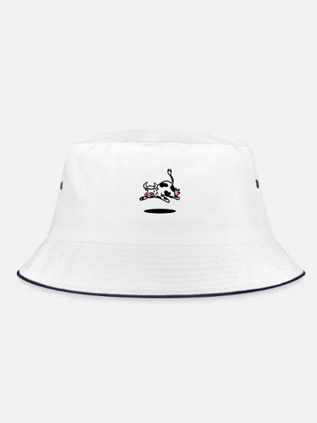 la vache - Bob - blanc/marine