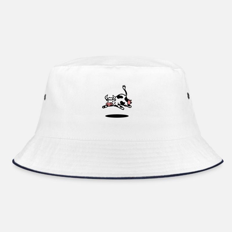 la vache - Bob - blanc/marine