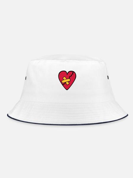 CoeurBrisé - Bucket Hat - white/navy
