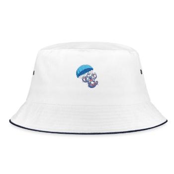 Scared Koala - Bucket Hat - white/navy - Front