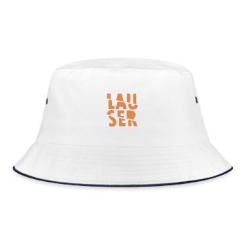 Lauser - Bucket Hat - Weiß/Navy - Vorne