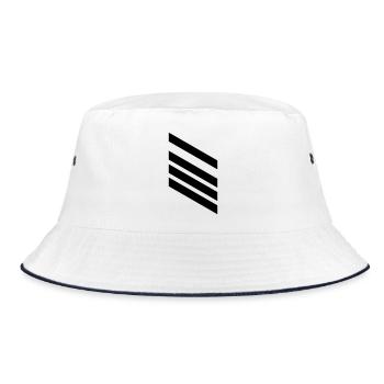 Stabsgefreiter Dienstgrad - Bucket Hat - Weiß/Navy - Vorne