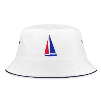 bateau à voile - Bob - blanc/marine - Devant