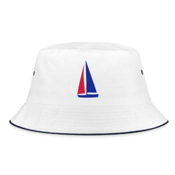 bateau à voile - Bob - blanc/marine - Devant