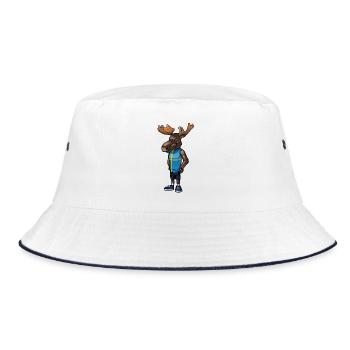 Swedish moose - Bucket Hat - white/navy - Front