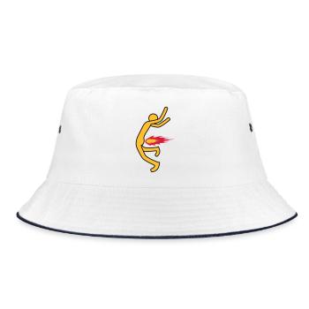 Fire Fart - Bucket Hat - white/navy - Front