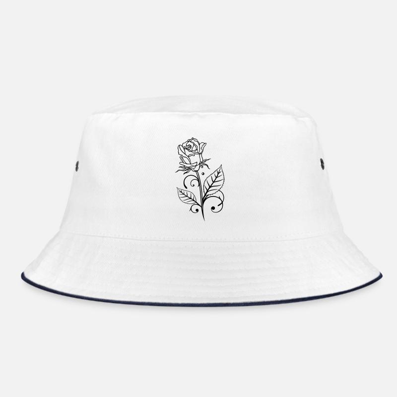 Rose avec feuilles Bob